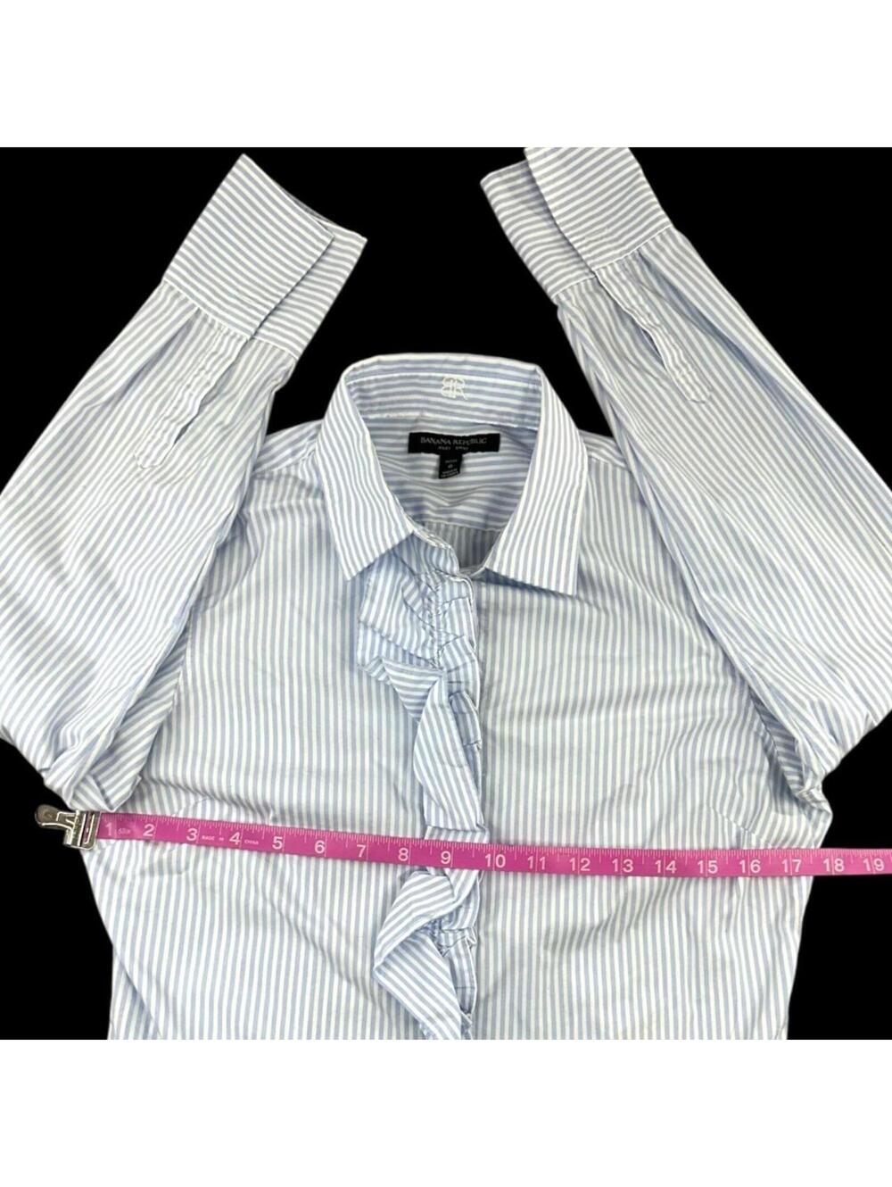 Banana Republic Riley Tailored Ruffle Button Down - Picture 7 of 8